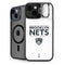 NBA Brooklyn Nets Standard - White iPhone 15 Kickstand Case