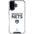 NBA Brooklyn Nets Standard - White iPhone 16 Clear Case