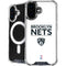 NBA Brooklyn Nets Standard - White iPhone 16 MagSafe Case
