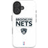 NBA Brooklyn Nets Standard - White iPhone 16 Magsafe Impact Case
