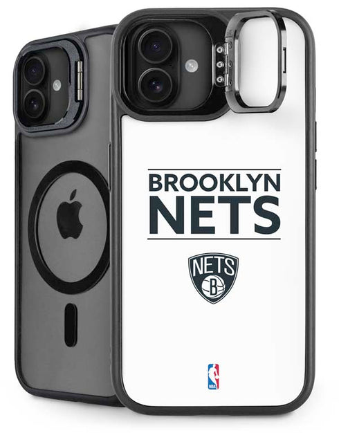 NBA Brooklyn Nets Standard - White iPhone 16 Plus Kickstand Case
