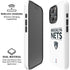 NBA Brooklyn Nets Standard - White iPhone 16 Pro Magsafe Impact Case
