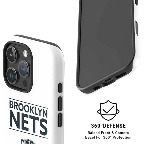 NBA Brooklyn Nets Standard - White iPhone 16 Pro Max Magsafe Impact Case