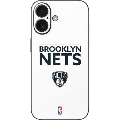 NBA Brooklyn Nets Standard - White iPhone 16 Skin