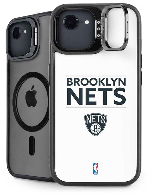 NBA Brooklyn Nets Standard - White iPhone 16e Kickstand Case