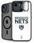 NBA Brooklyn Nets Standard - White iPhone 16e Kickstand Case