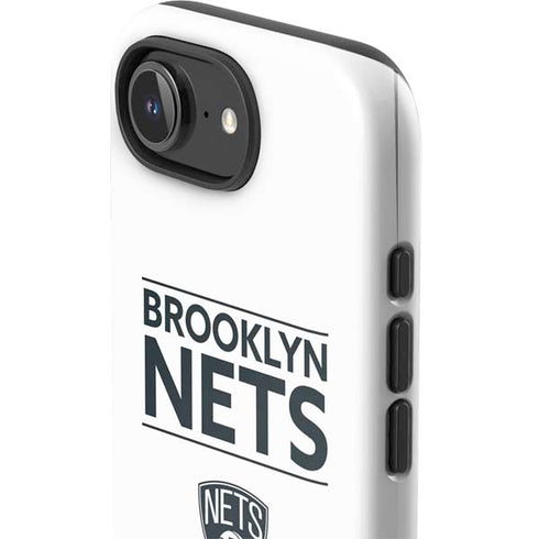 NBA Brooklyn Nets Standard - White iPhone 16e Impact Case