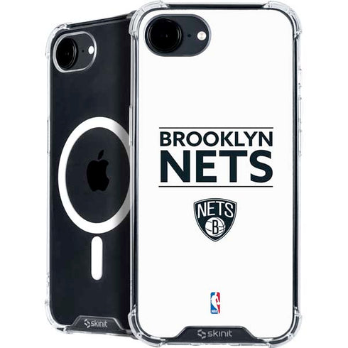 NBA Brooklyn Nets Standard - White iPhone 16e MagSafe Case