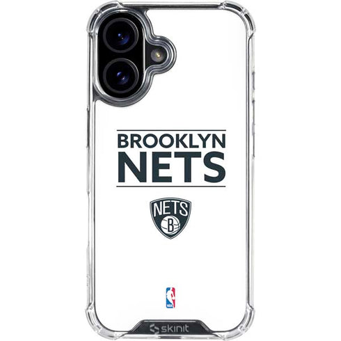 NBA Brooklyn Nets Standard - White iPhone 17 Clear Case