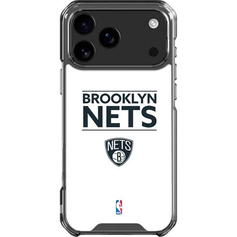 NBA Brooklyn Nets Standard - White iPhone 18 Pro Max Clear Case