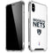 NBA Brooklyn Nets Standard - White iPhone X/XS Clear Case