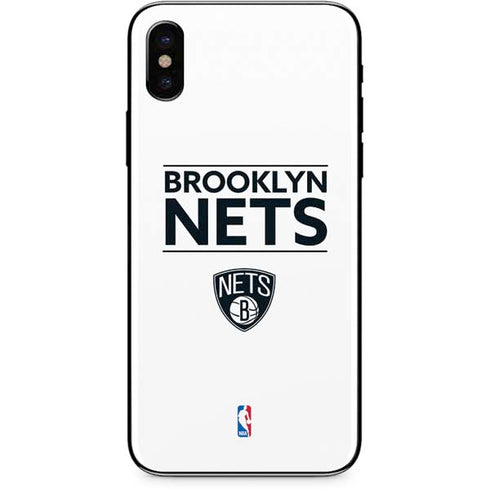 NBA Brooklyn Nets Standard - White iPhone XS Max Skin