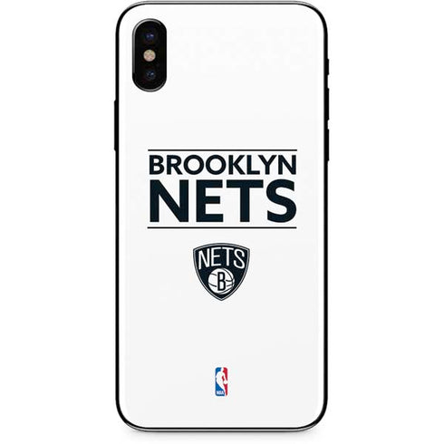 NBA Brooklyn Nets Standard - White iPhone XS Skin