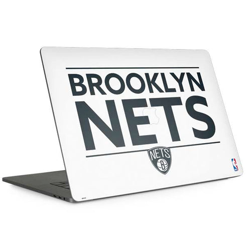NBA Brooklyn Nets Standard - White MacBook Skins