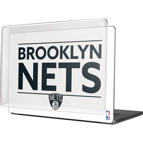 NBA Brooklyn Nets Standard - White MacBook Cases