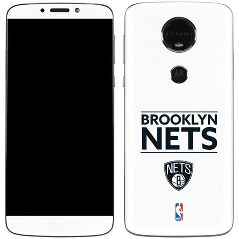 NBA Brooklyn Nets Standard - White Moto E5 Plus Skin