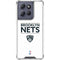 NBA Brooklyn Nets Standard - White Moto G 5G (2025) Clear Case