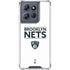 NBA Brooklyn Nets Standard - White Moto G 5G (2025) Clear Case