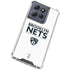 NBA Brooklyn Nets Standard - White Moto G 5G (2025) Clear Case