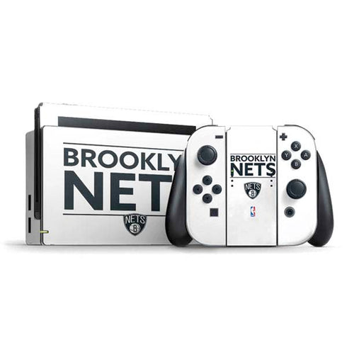 NBA Brooklyn Nets Standard - White Nintendo Skins