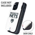 NBA Brooklyn Nets Standard - White Otterbox Defender iPhone Skin