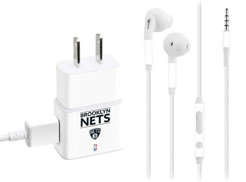 NBA Brooklyn Nets Standard - White Phone Charger Skin
