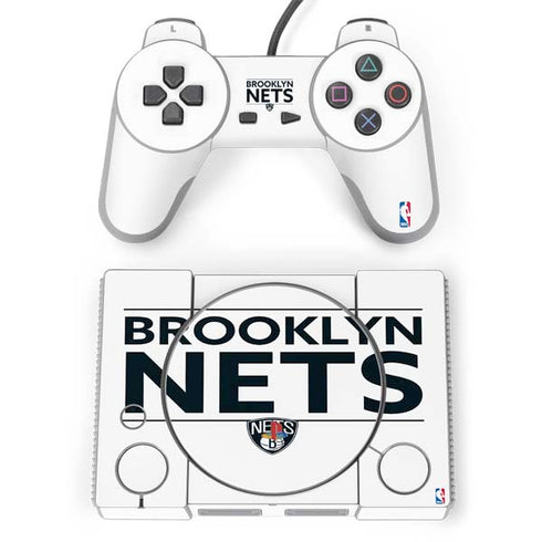 NBA Brooklyn Nets Standard - White PlayStation Classic Bundle Skin