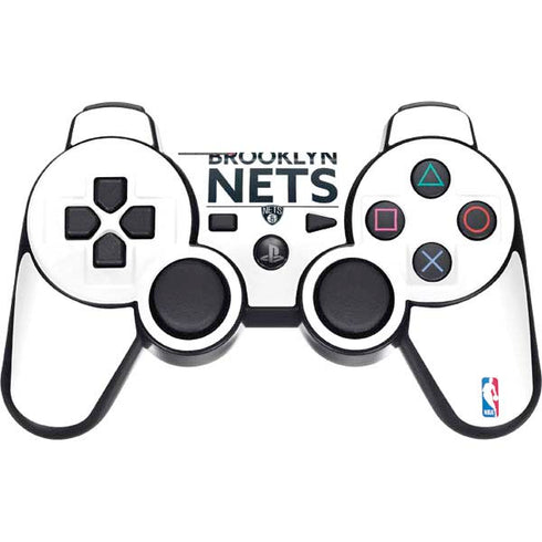 NBA Brooklyn Nets Standard - White PS3 Dual Shock wireless controller Skin
