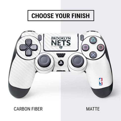 NBA Brooklyn Nets Standard - White PS4 Controller Skin