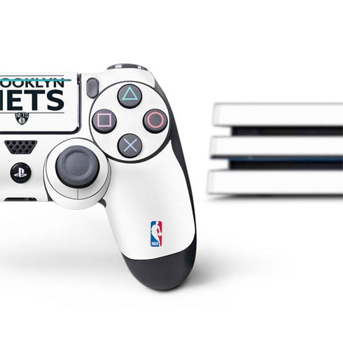 NBA Brooklyn Nets Standard - White PS4 Pro Bundle Skin