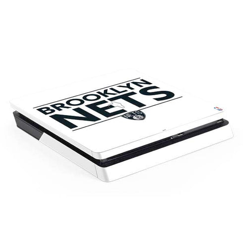 NBA Brooklyn Nets Standard - White PS4 Slim Skin