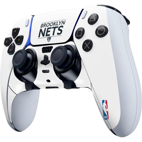 NBA Brooklyn Nets Standard - White PS5 DualSense Edge Pro Controller Skin