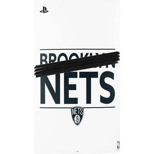 NBA Brooklyn Nets Standard - White PS5 Pro Console Skin