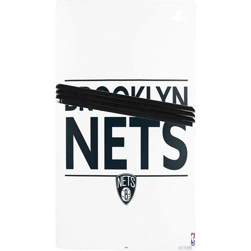 NBA Brooklyn Nets Standard - White PS5 Pro Console Skin