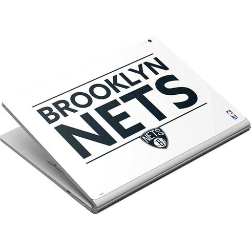 NBA Brooklyn Nets Standard - White Surface Book Skin