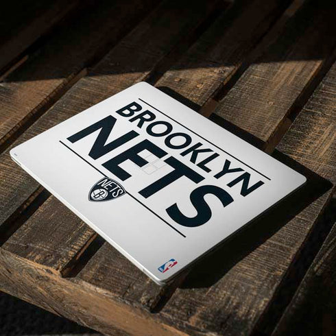 NBA Brooklyn Nets Standard - White Surface Laptop 2 Skin