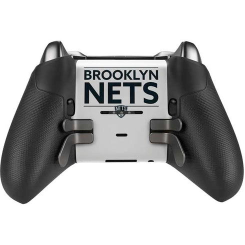 NBA Brooklyn Nets Standard - White Xbox Elite Wireless Controller Series 2 Skin