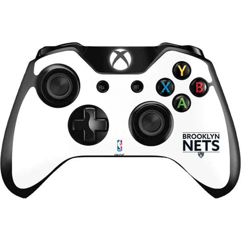 NBA Brooklyn Nets Standard - White Xbox One Controller Skin