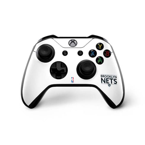 NBA Brooklyn Nets Standard - White Xbox One X Controller Skin