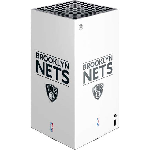 NBA Brooklyn Nets Standard - White XBox Series X Digital Edition Console Skin