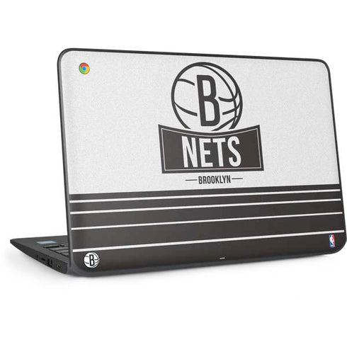 NBA Brooklyn Nets Static HP Chromebook Skin