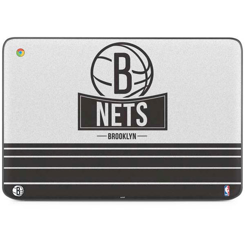NBA Brooklyn Nets Static HP Chromebook Skin