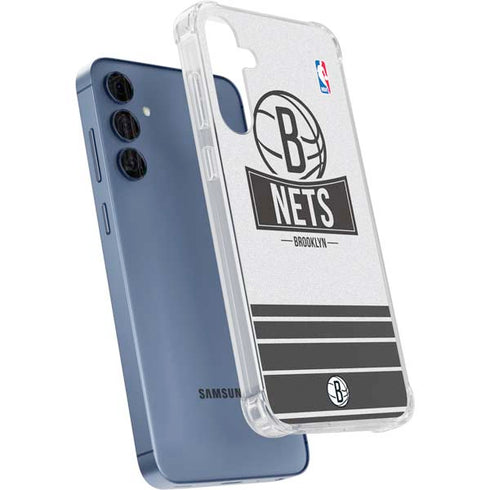 NBA Brooklyn Nets Static Galaxy A35 5G Clear Case