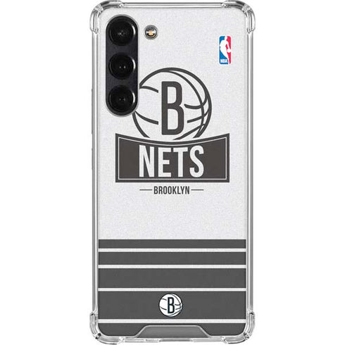 NBA Brooklyn Nets Static Galaxy S24 FE Clear Case