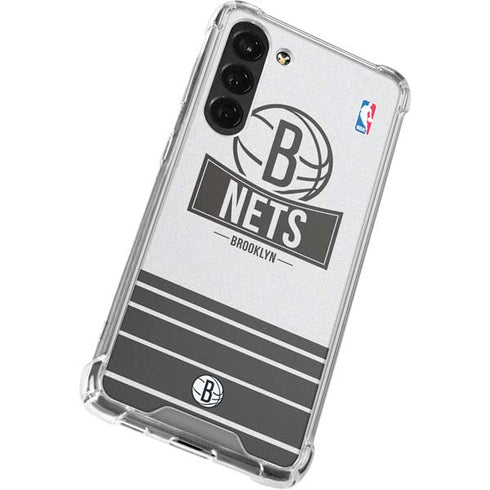 NBA Brooklyn Nets Static Galaxy S24 FE Clear Case