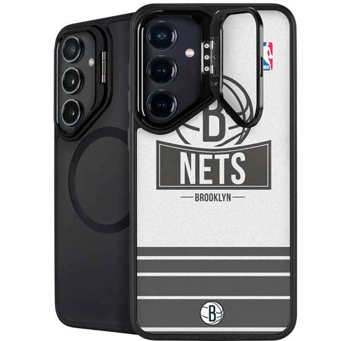 NBA Brooklyn Nets Static Galaxy S24 FE Kickstand Case