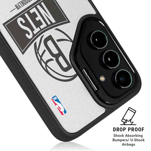NBA Brooklyn Nets Static Galaxy S25 Plus Kickstand Case