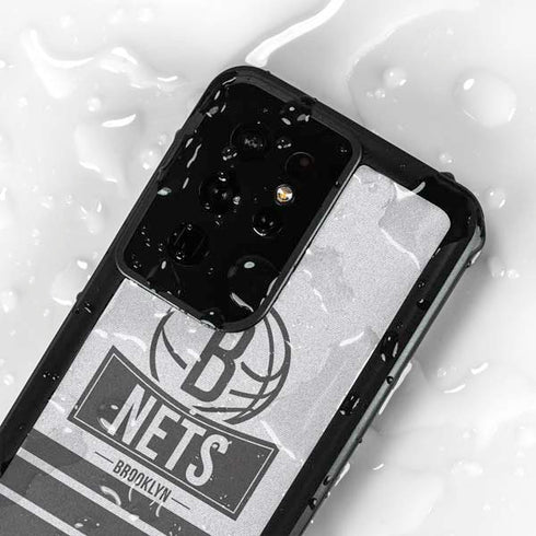 NBA Brooklyn Nets Static Galaxy S24 Ultra Waterproof Case