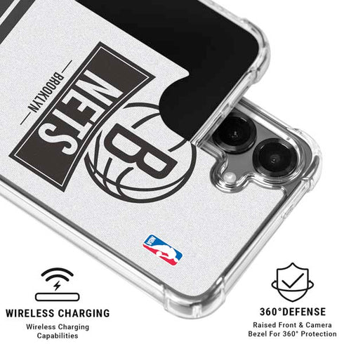 NBA Brooklyn Nets Static Galaxy S26 Plus Clear Case
