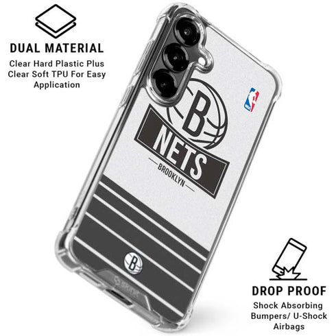 NBA Brooklyn Nets Static Galaxy S26 Plus Clear Case